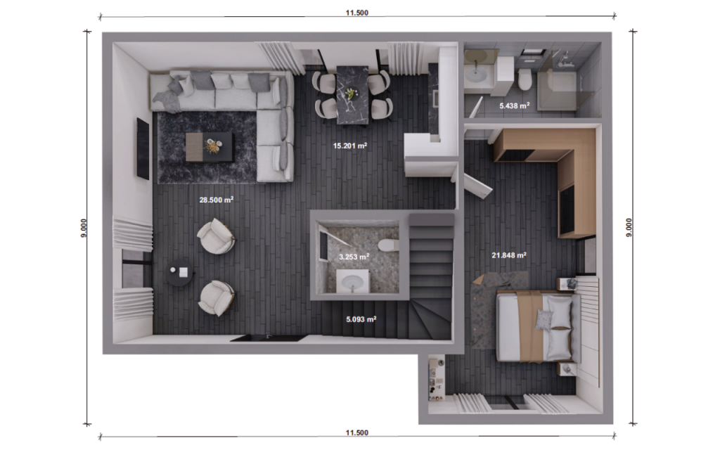 Unsere Haeuser - Einfamilienhaus bsp 03 Plan EG
