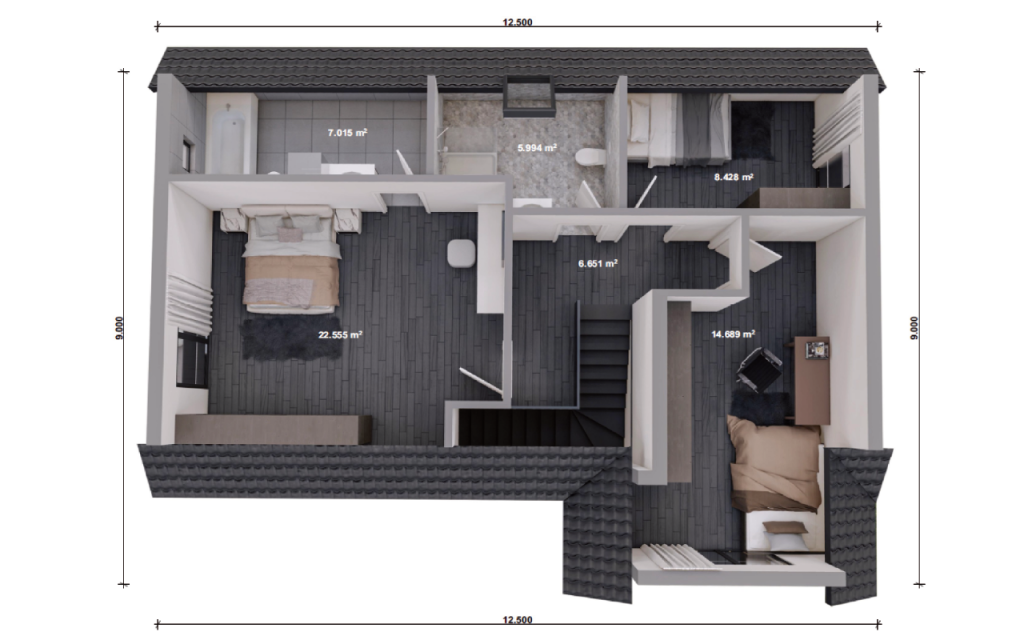 Unsere Haeuser - Einfamilienhaus bsp 04 Plan OG