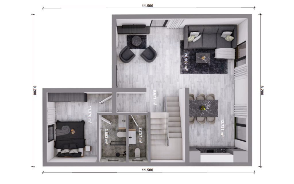 Unsere Haeuser - Einfamilienhaus bsp 05 Plan EG