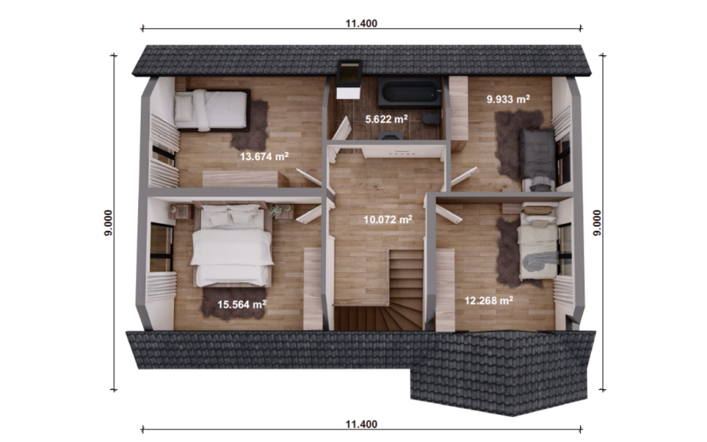 Unsere Haeuser - Einfamilienhaus bsp 06 Plan OG