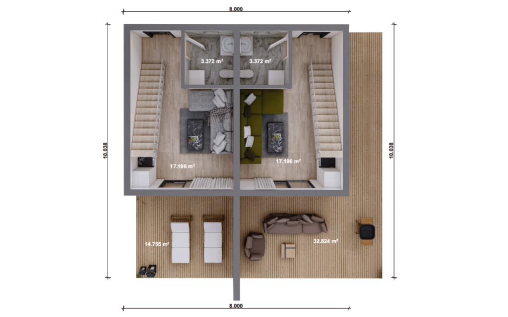 Unsere Haeuser - Mehrfamilienhaus bsp 01 Plan EG