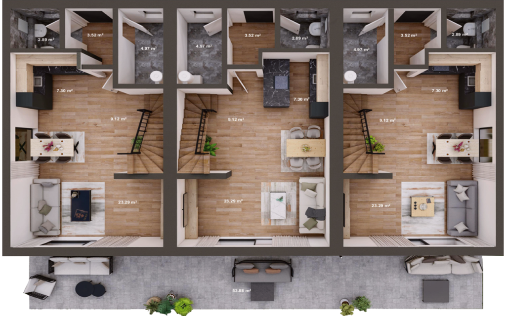 Unsere Haeuser - Mehrfamilienhaus bsp 03 Plan EG