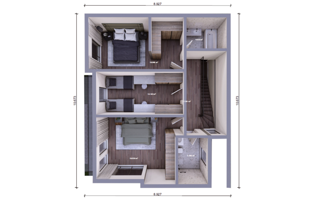 Unsere Haeuser - Villa bsp 01 Plan OG