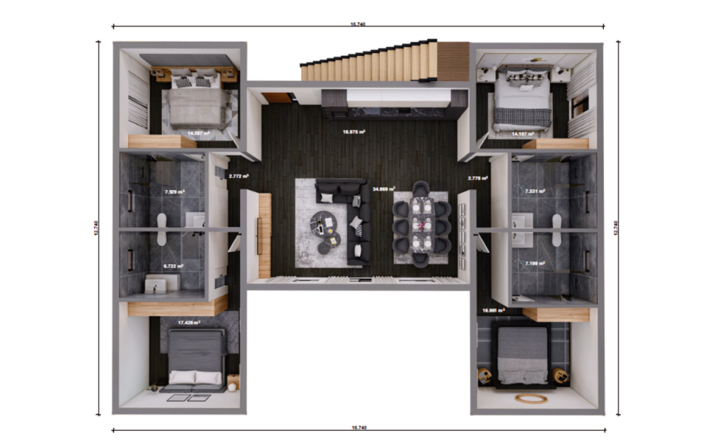 Unsere Haeuser - Villa bsp 04 Plan EB