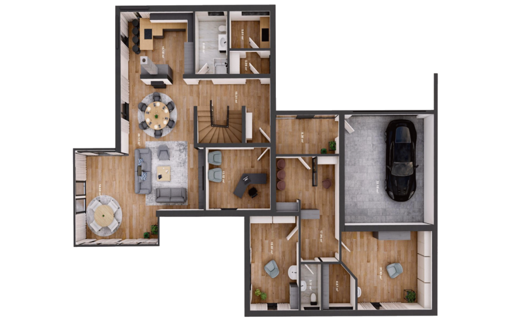 Unsere Haeuser - Villa bsp 05 Plan EG