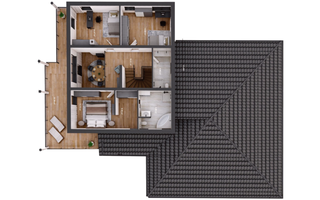 Unsere Haeuser - Villa bsp 05 Plan OG